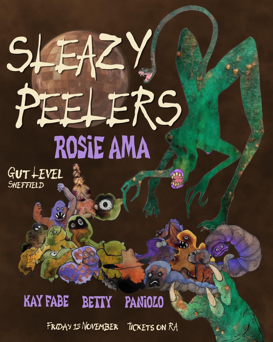 Sleazy Peelers (02) w/ Rosie Ama at Gut Level
