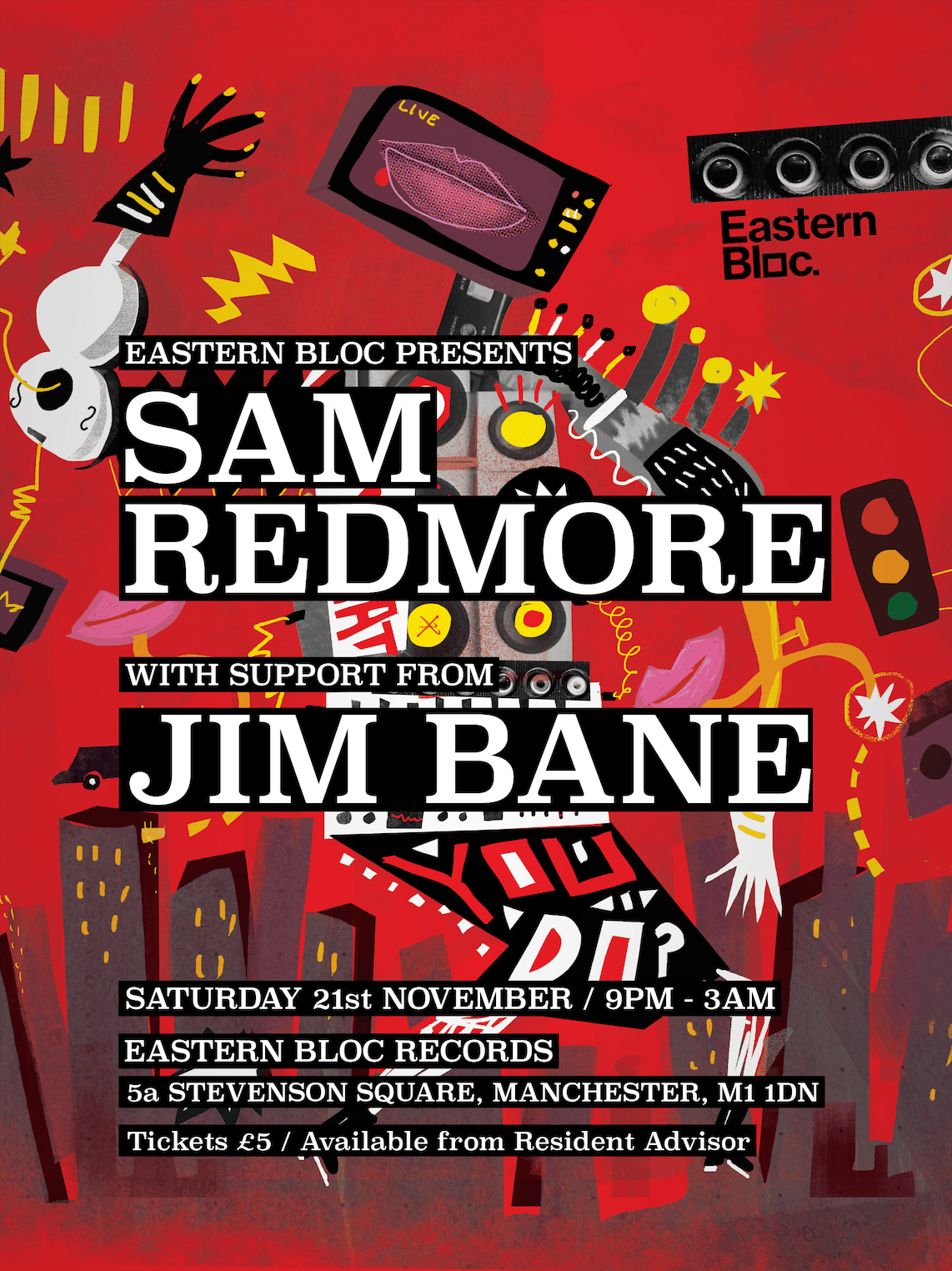 eastern bloc presents Sam Redmore at Eastern Bloc Records Manchester