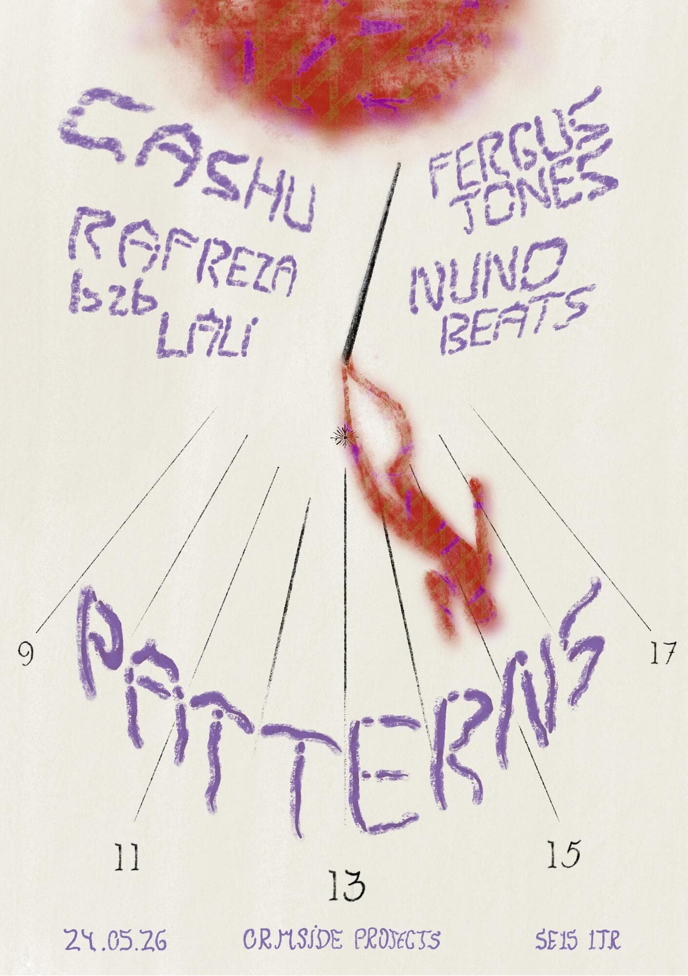 Patterns: 9-5 with Cashu, Fergus Jones, Nuno Beats, Raf Reza and Lali  at Ormside Projects