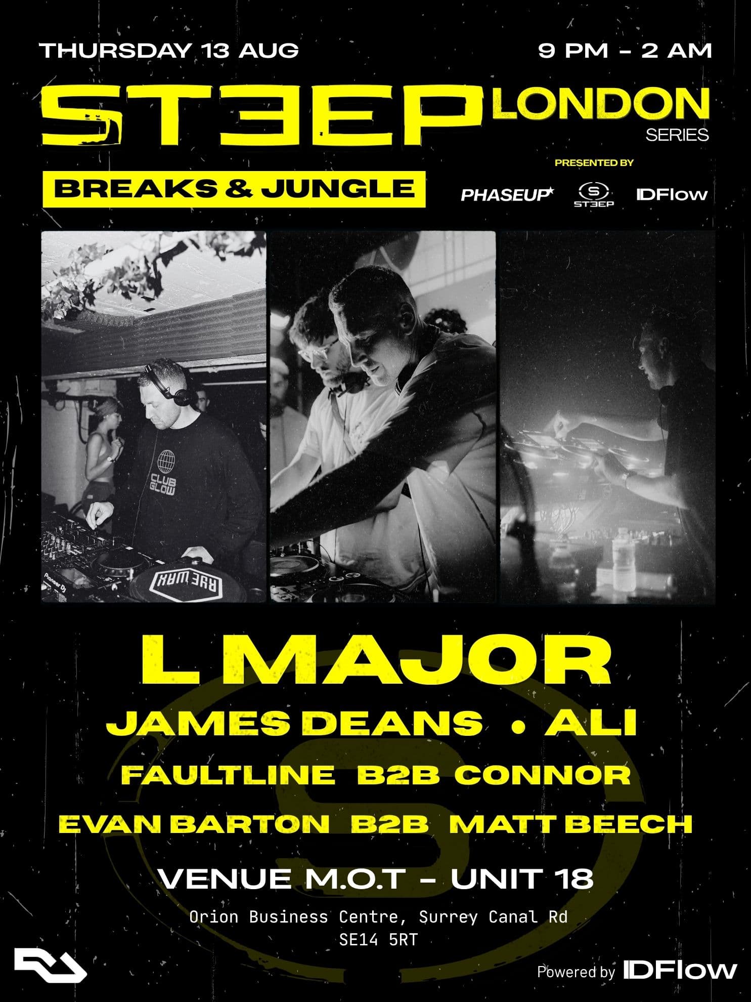 [CANCELLED] STEEP LONDON at Venue MOT