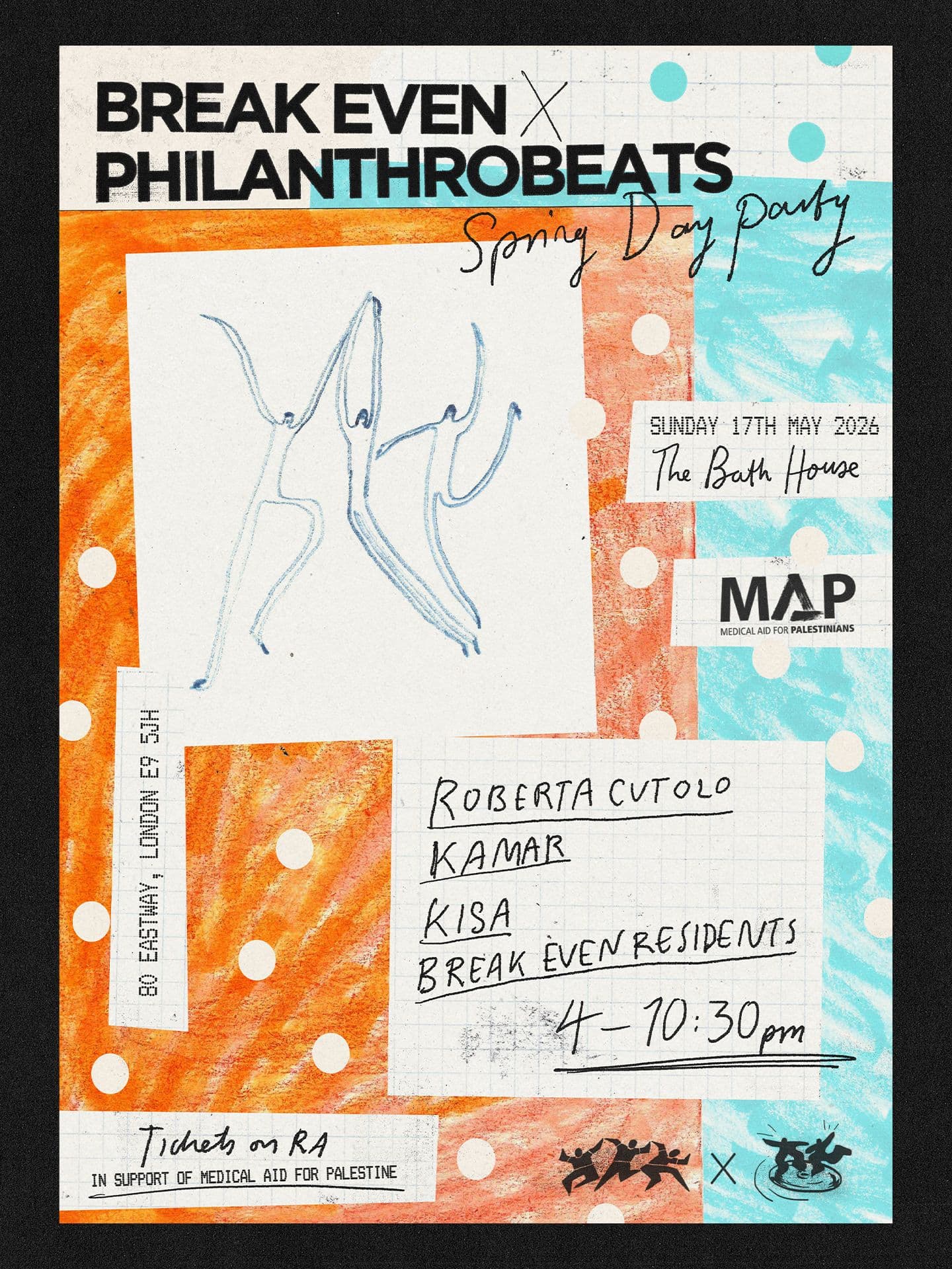 BREAK EVEN X Philanthrobeats Spring Day Party in support of MAP at The Bath House