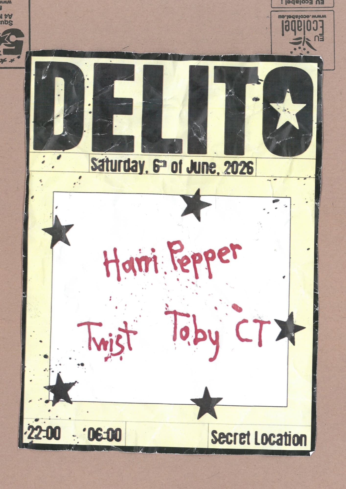 Delito with Harri Pepper and Twist at Secret London Location