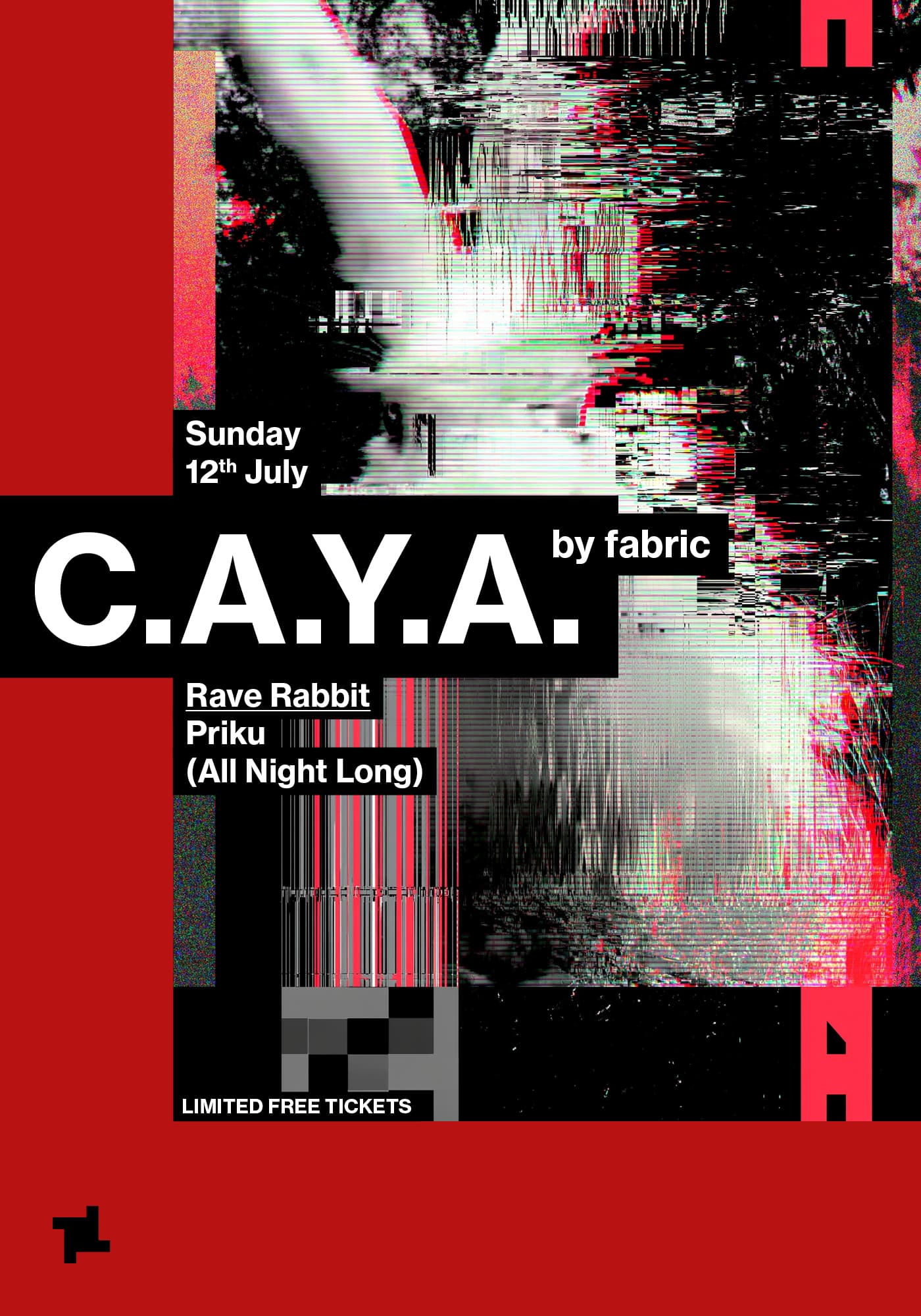CAYA by fabric -Rave Rabbit presents:  Priku (All Night Long) at Fabric London