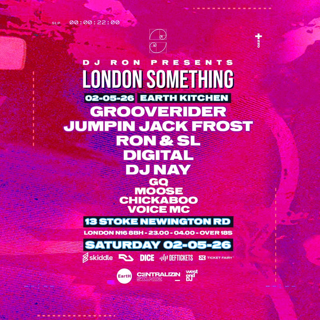 London Jungle Drum & Bass: Grooverider, JJ Frost, GQ, Chickaboo at EartH