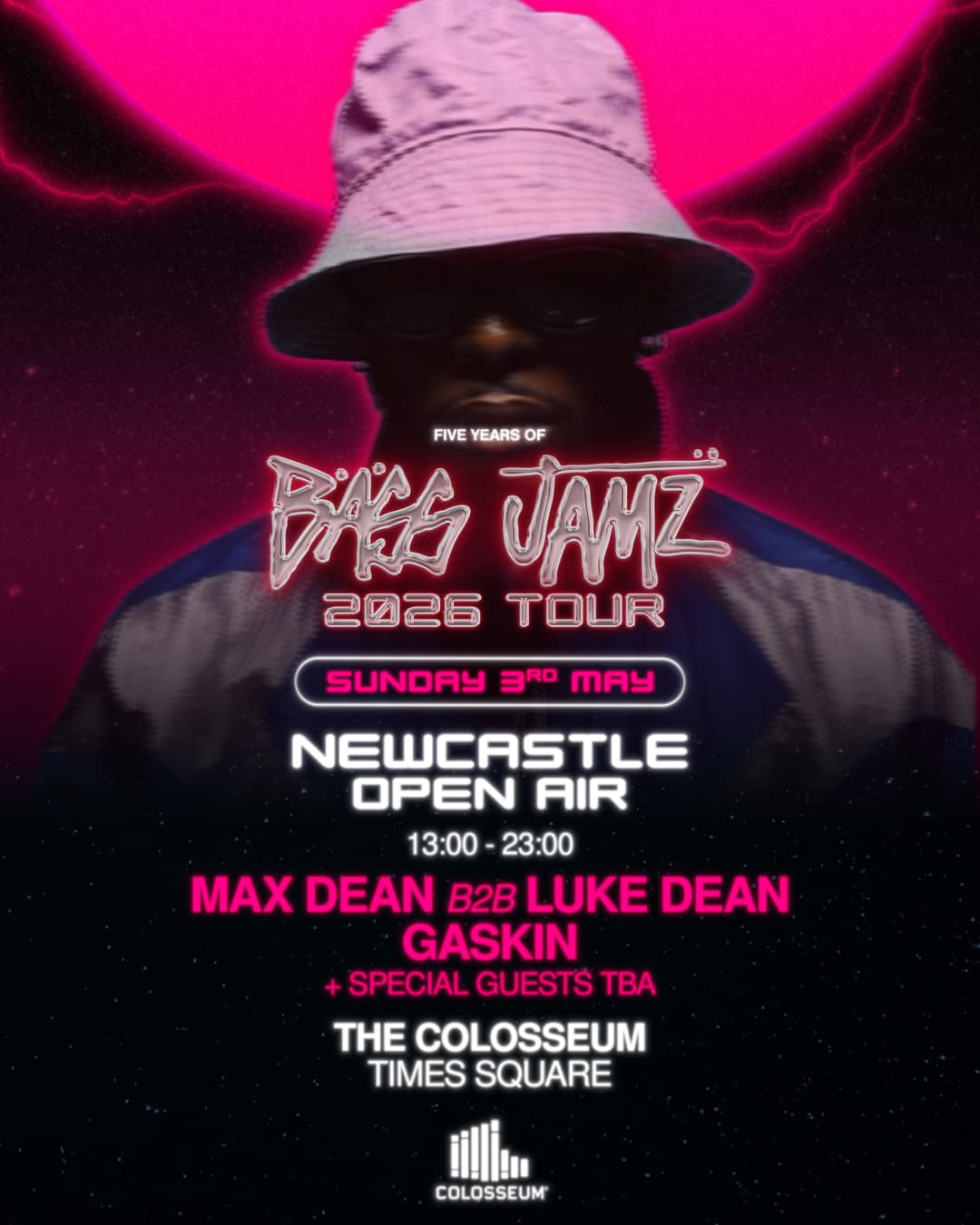BASS JAMZ 'OPEN AIR' / Max Dean b2b Luke Dean + Gaskin / Newcastle at Colosseum Open Air