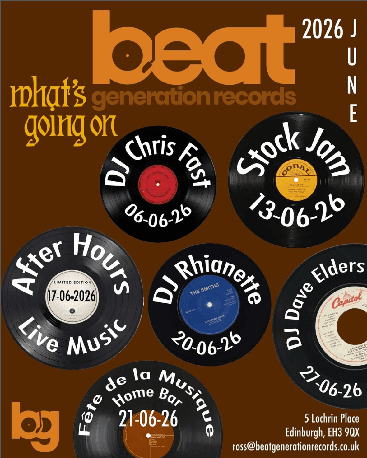 DJ Chris Fast at Beat Generation Records
