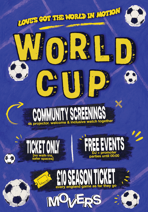 World Cup: England vs. Croatia with After Party [8PM Last Entry - 10PM Kick Off] at Movers