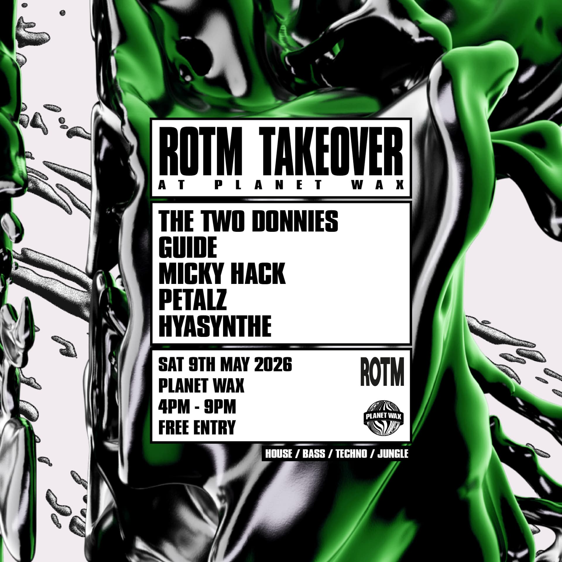 ROTM TAKEOVER at Planet Wax