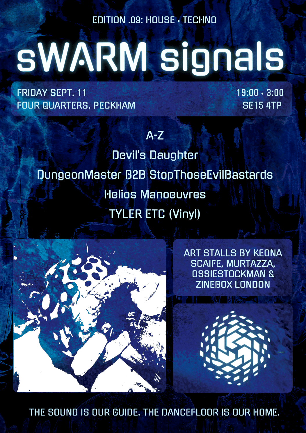 sWARM signals 09: House. Techno. Beyond at Four Quarters