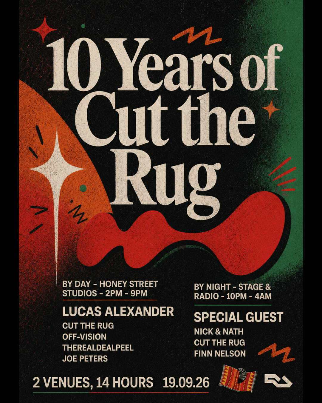 Cut the Rug 10th Birthday W/Lucas Alexander at Honey Street Studio