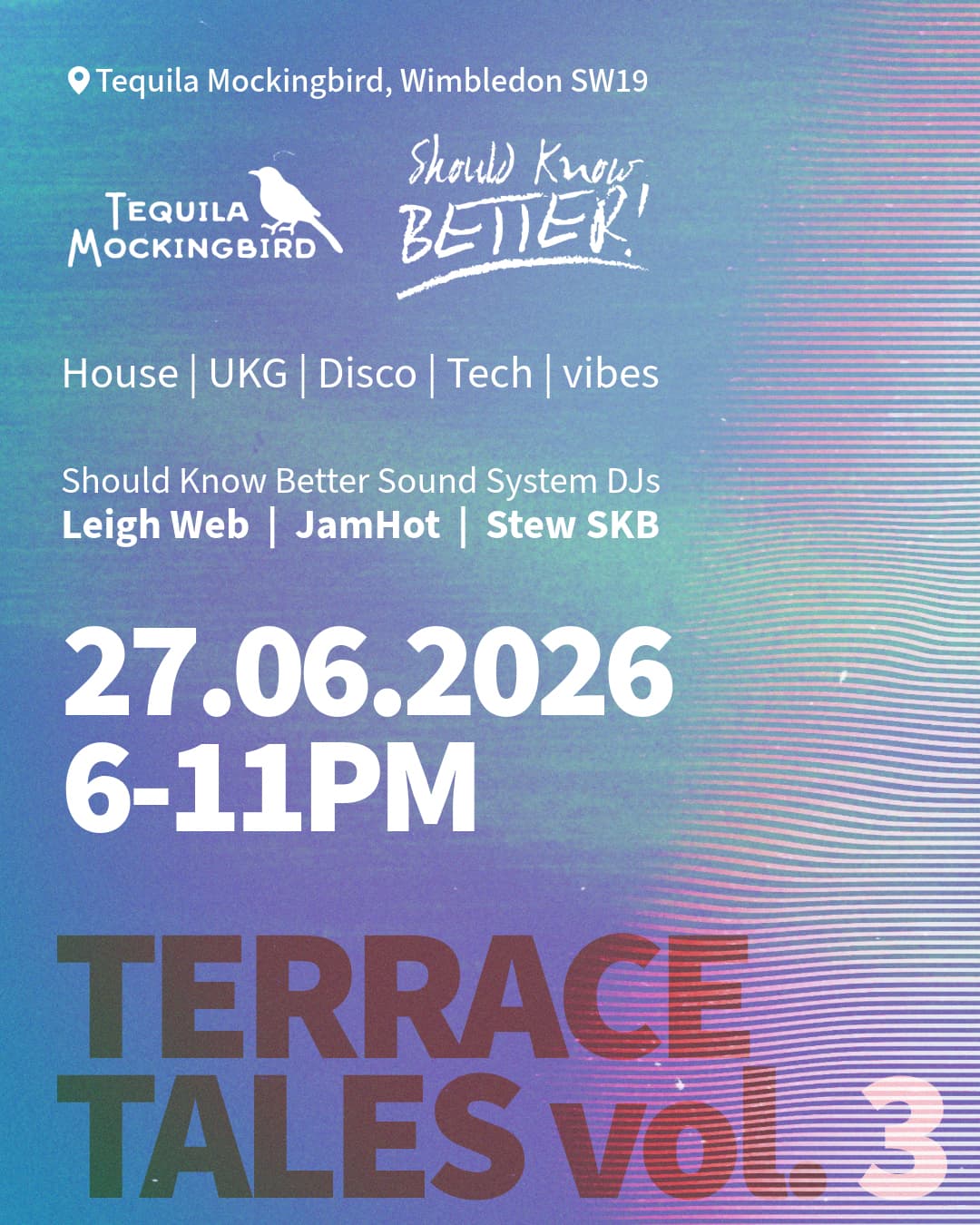 Should Know Better presents Terrace Tales Vol. 3