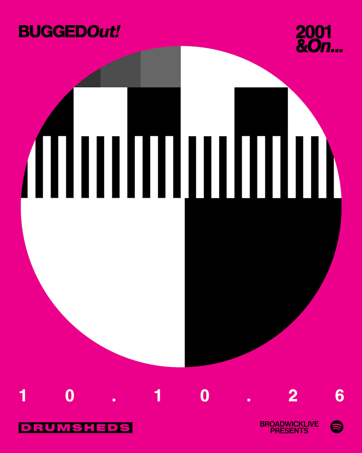 Bugged Out! 2001 & On at DRUMSHEDS