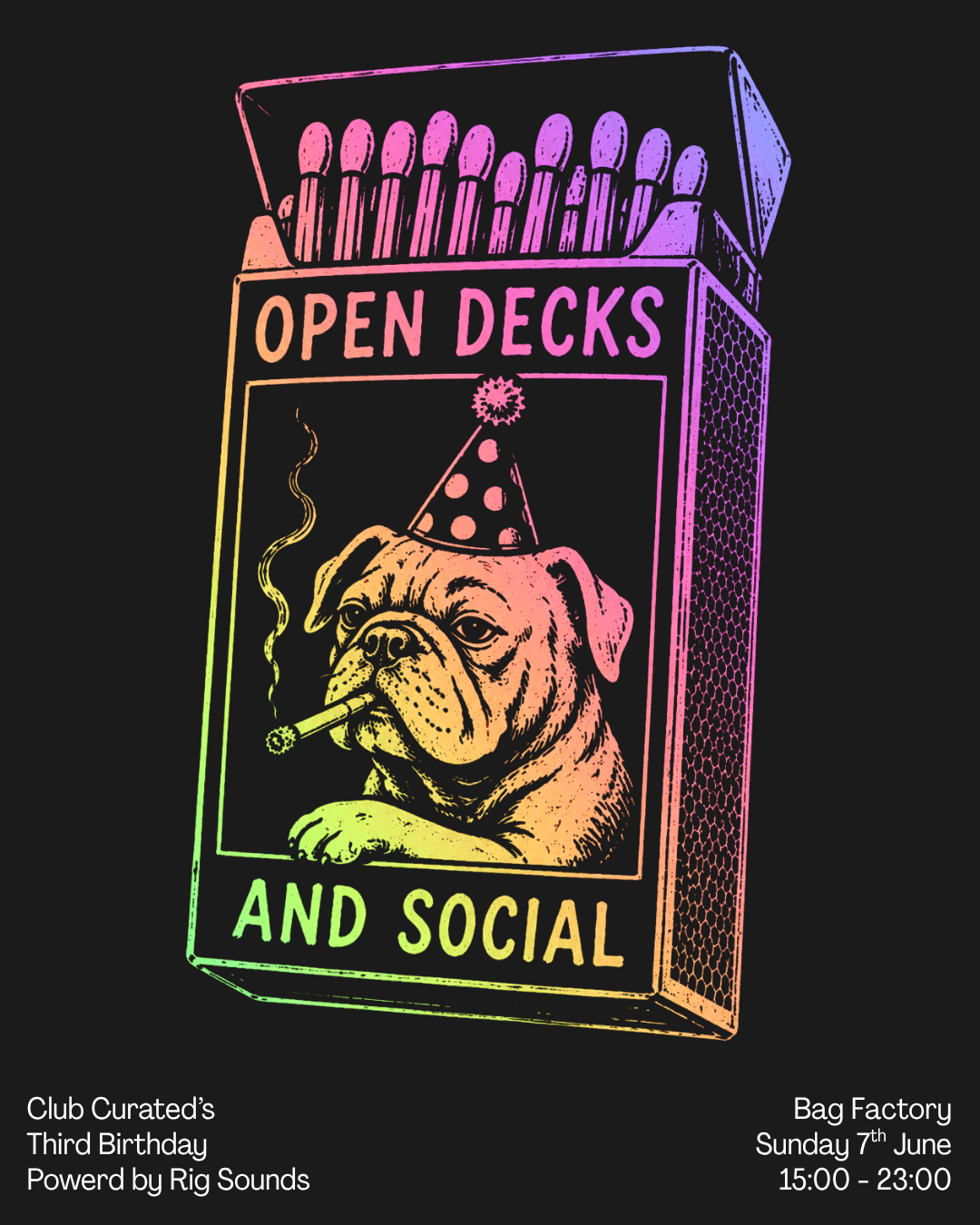 Club Curated: Open Decks & Social - Third Birthday Special at The Bag Factory