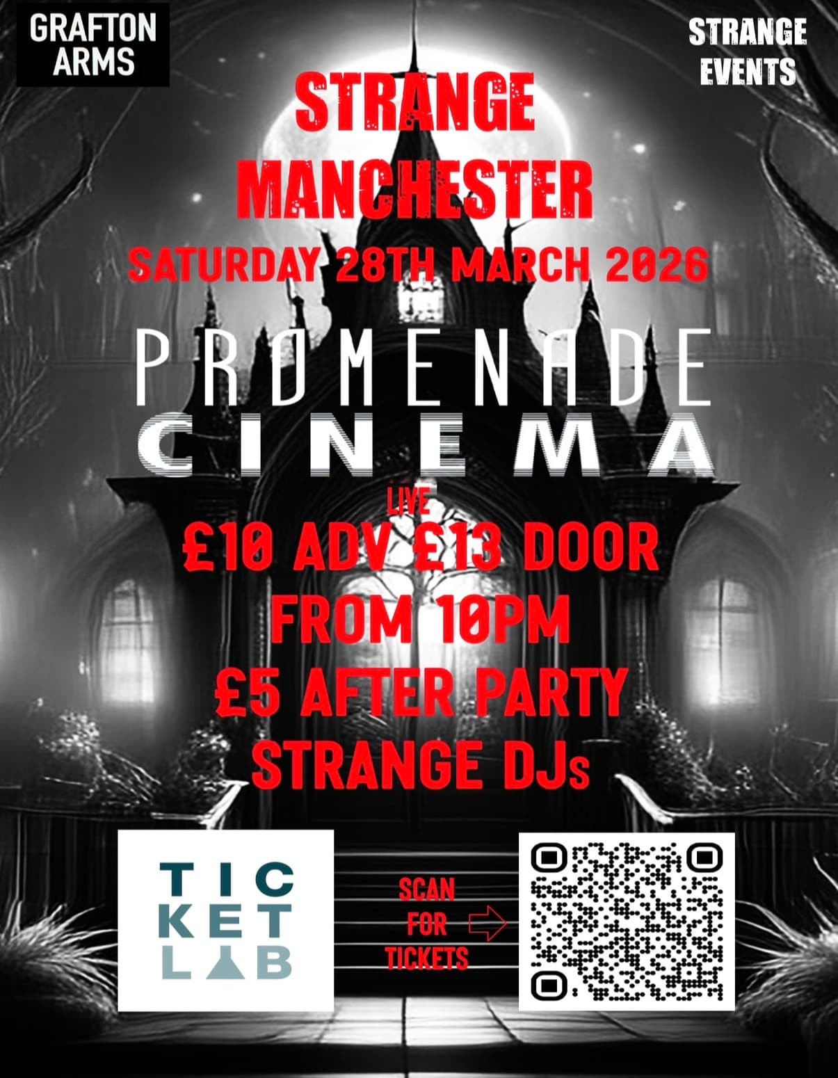 Strange Manchester: Promenade Cinema live + Strange Manchester after party at Grafton Arms