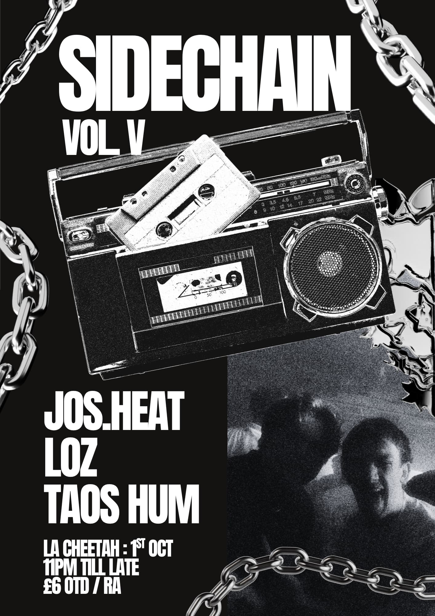 Sidechain Vol. V: Loz, Taos Hum and Jos.heat at La Cheetah Club