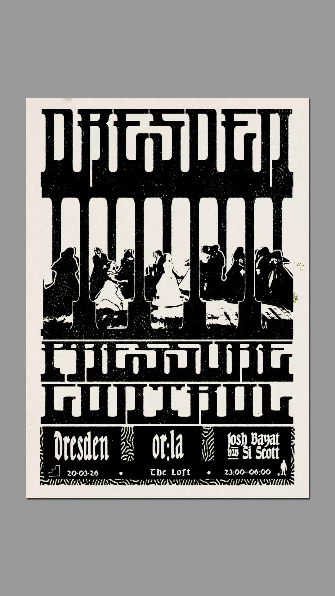 pressure control x The Loft: Dresden, Or:la & Simon Scott b2b Josh Bayat at The Loft