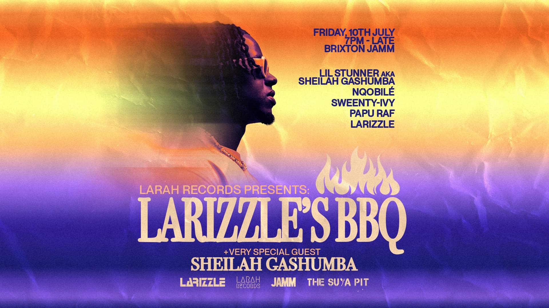 Larizzle's BBQ at Brixton Jamm