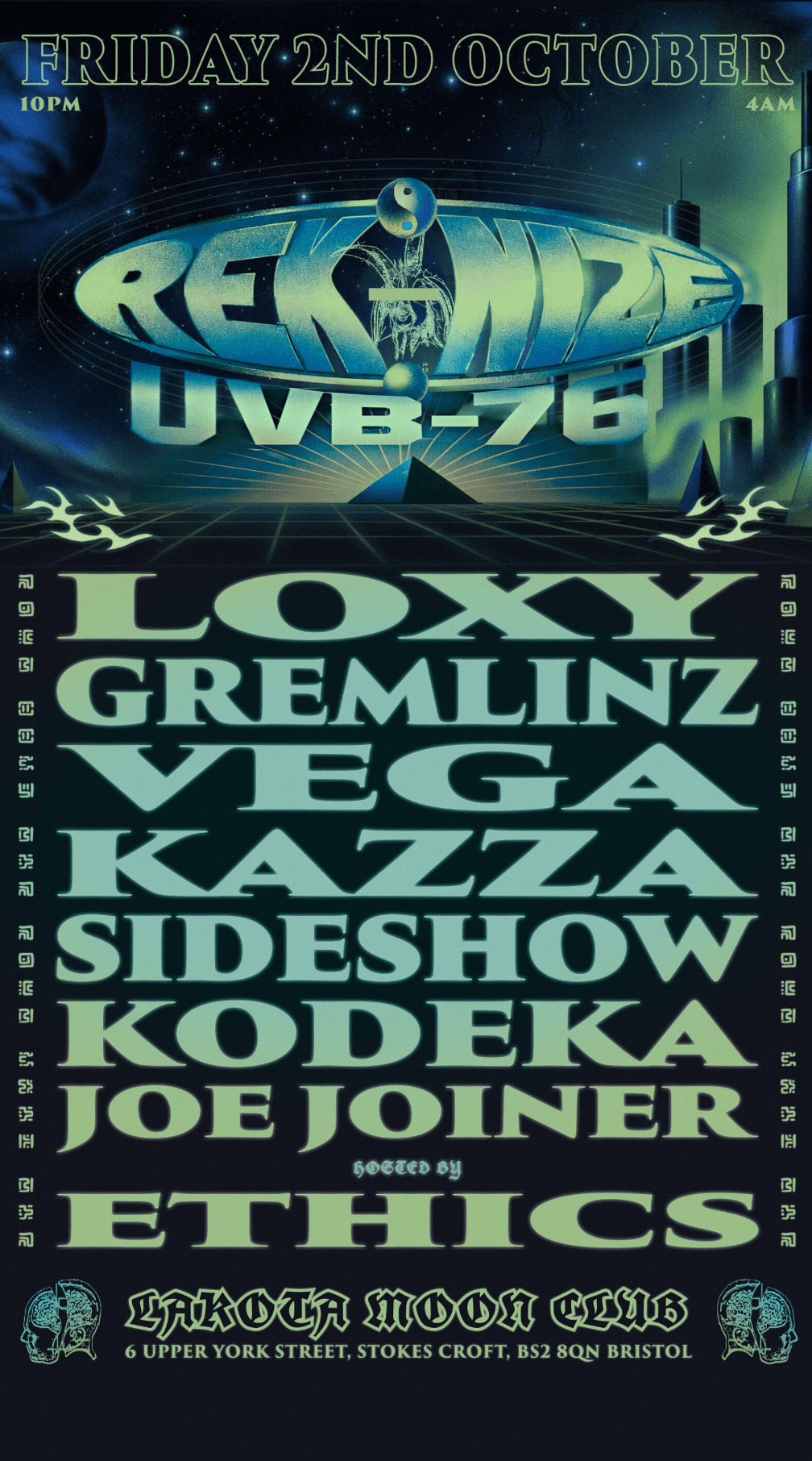 Rekonize X UVB-76 at Moon Club