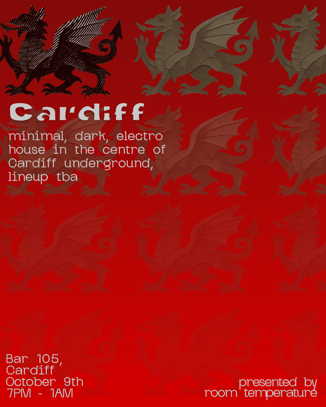 Room Temperature Presents, Cardiff at Bar 105