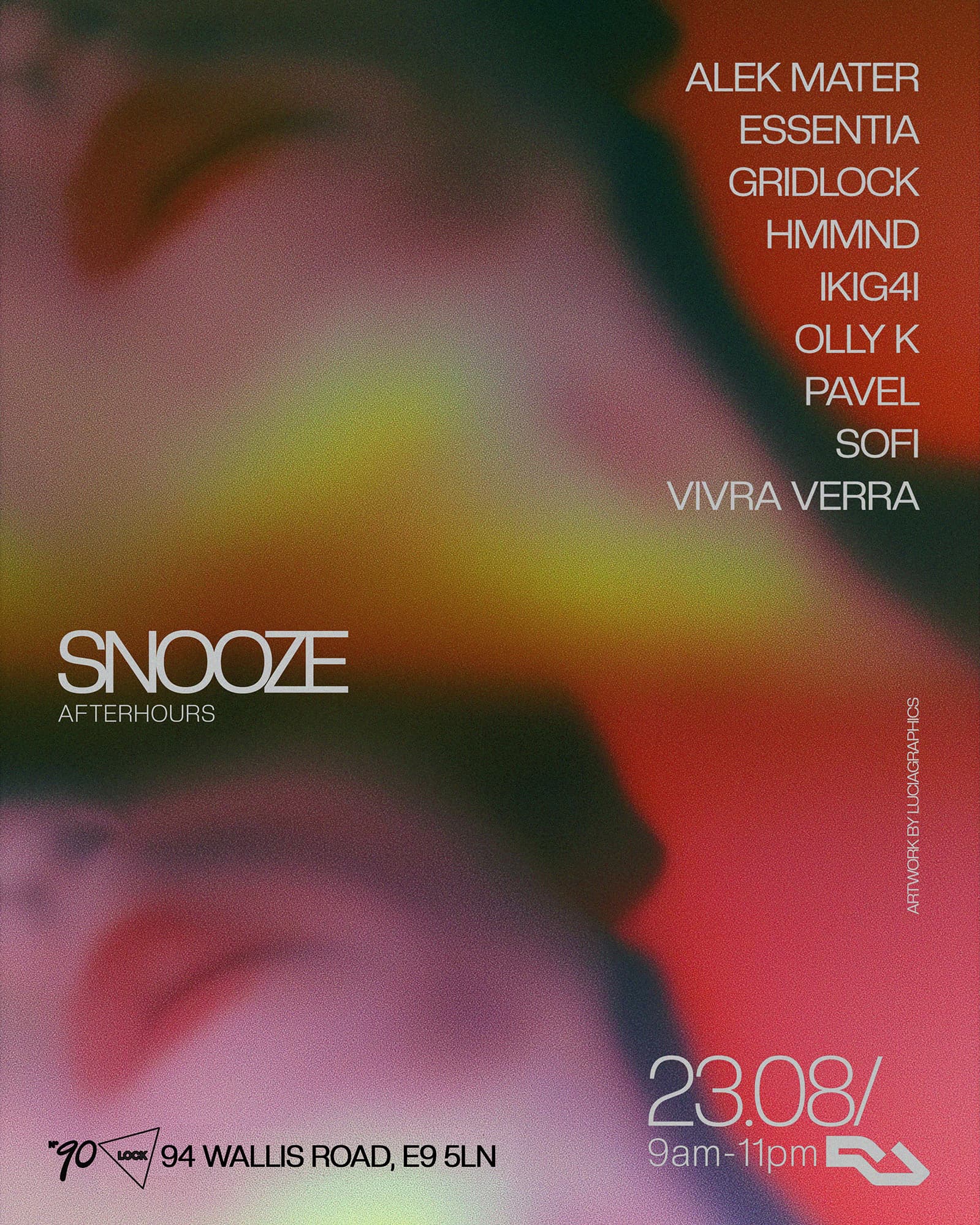 Snooze After Hours at NUMBER 90 LONDON