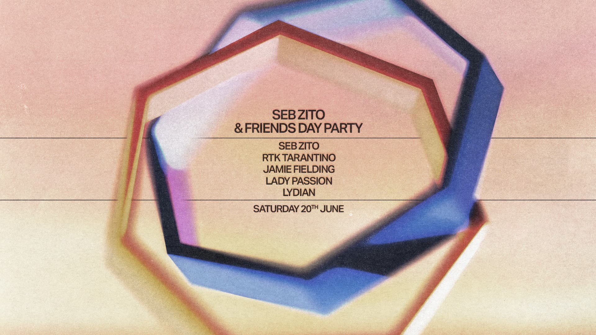 Seb Zito & Friends: Day & Night Party with RTK Tarantino, Jamie Fielding, Lady Passion, Lydian at Metropolis London
