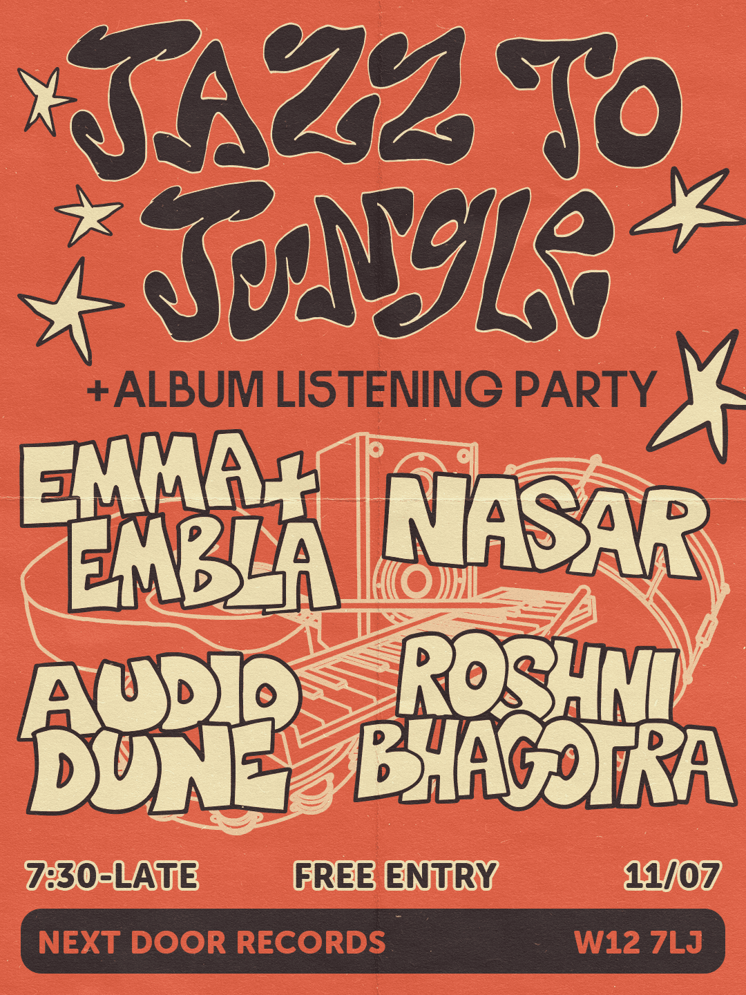 JAZZ TO JUNGLE (3) + Album Listening Session: Play with the Changes at Next Door Records Two
