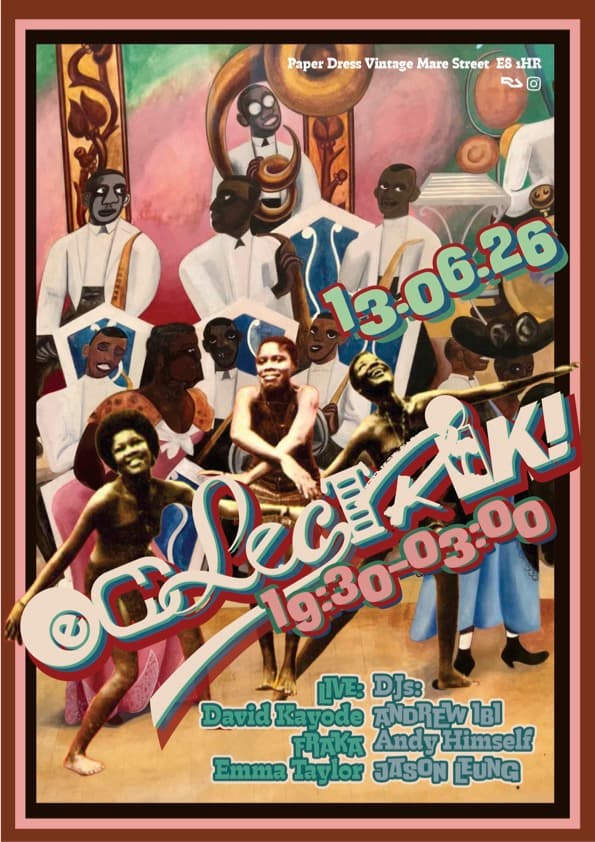Eclectrik! Afro jazz, sultry vocals and soulful house with David Kayode (live) at Paper Dress Vintage