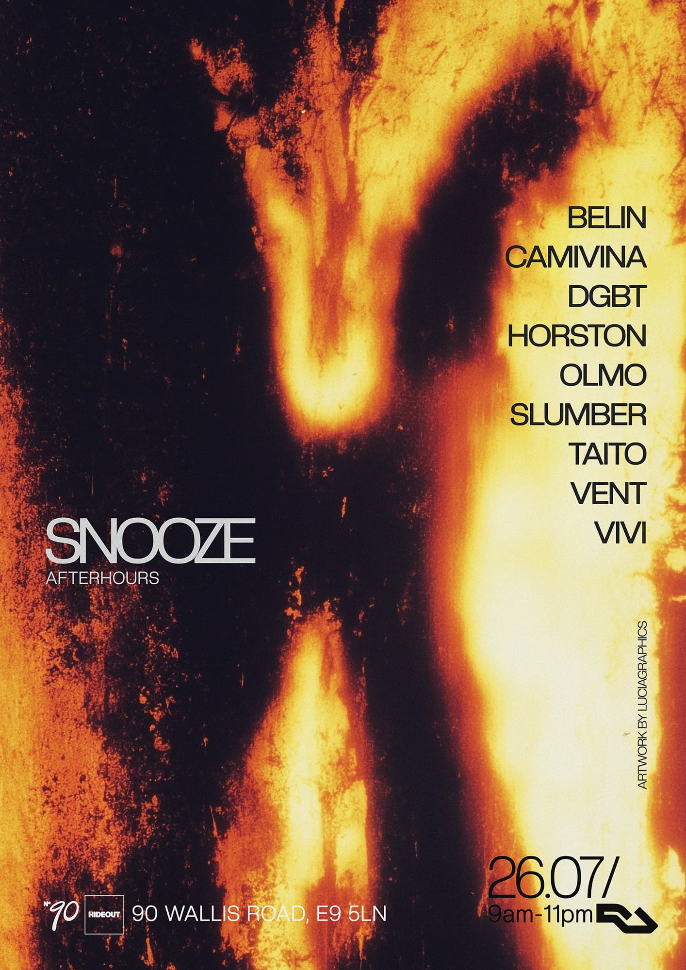 Snooze After Hours at NUMBER 90 LONDON