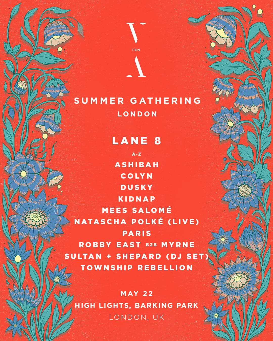 Lane 8 presents TNH TEN - Summer Gathering London at High Lights - Barking Park