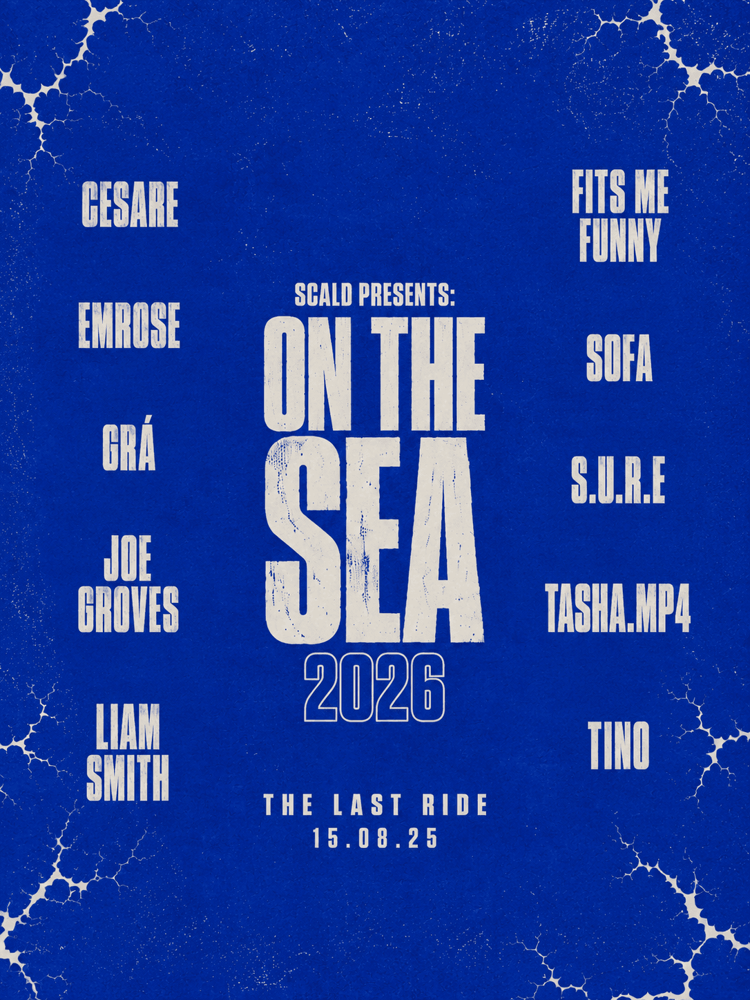 Scald presents: On The Sea 2026 // The Last Ride at Crown Piers