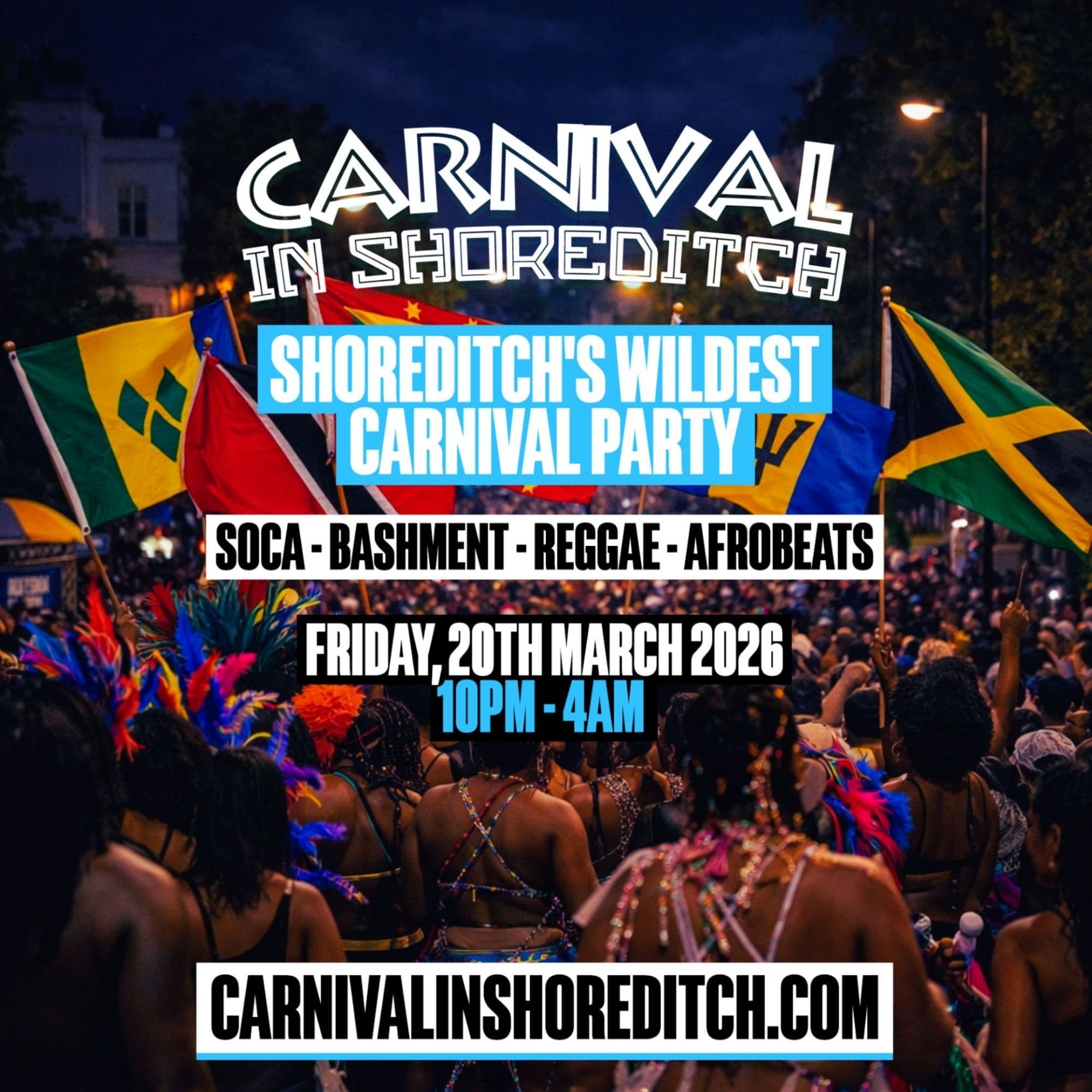 CARNIVAL in SHOREDITCH - FREE BEFORE 12AM at Trapeze Bar, London