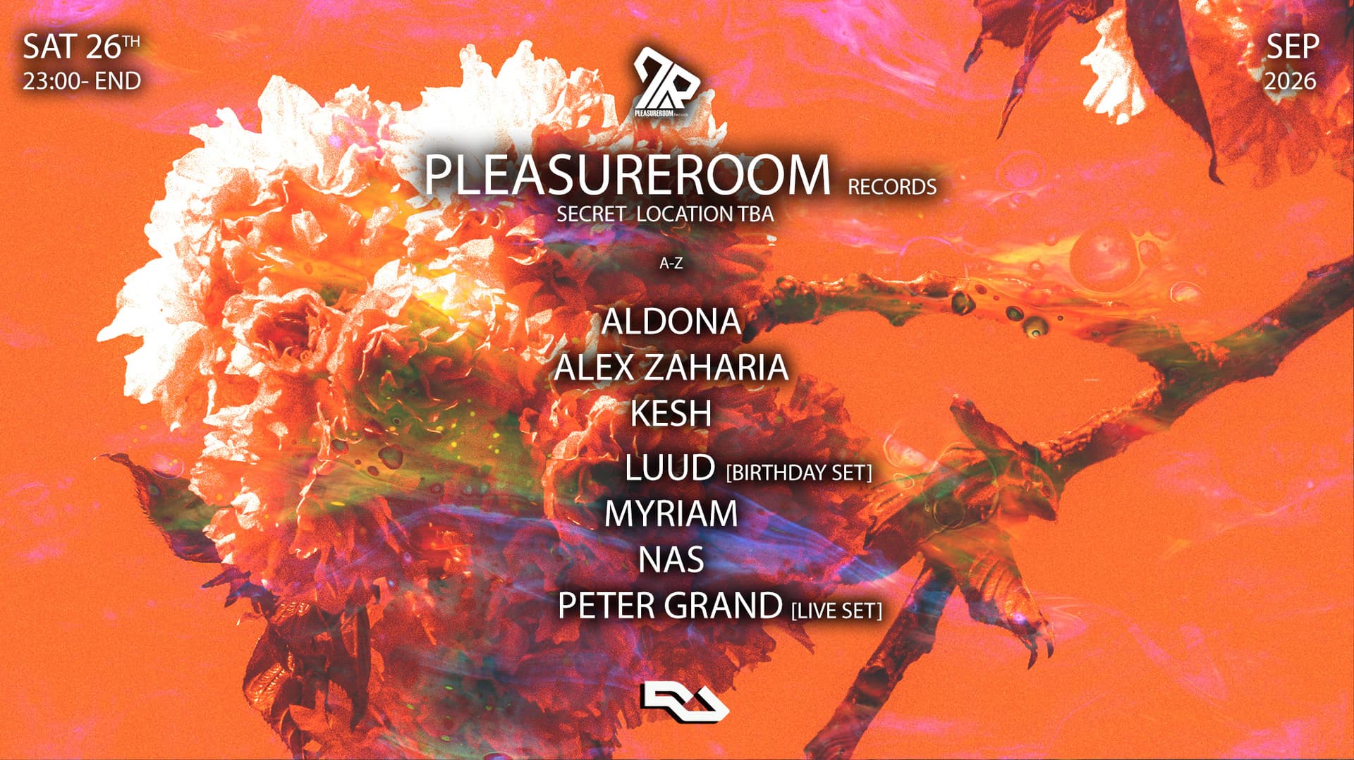 Pleasureroom Records with Aldona, Alex Zaharia  Kesh, LUUD, Myriam, Nas, Peter Grand