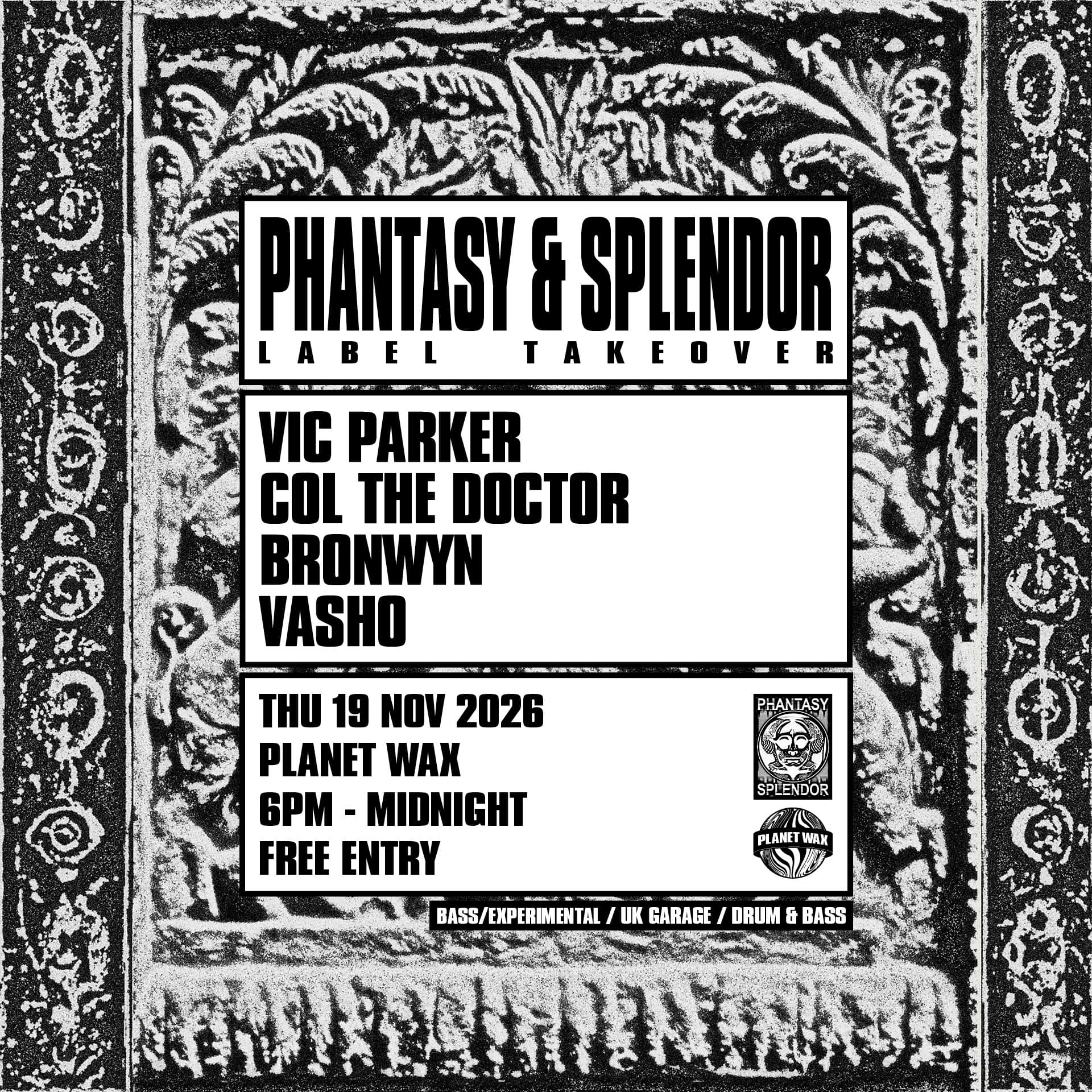 Phantasy & Splendor at Planet Wax