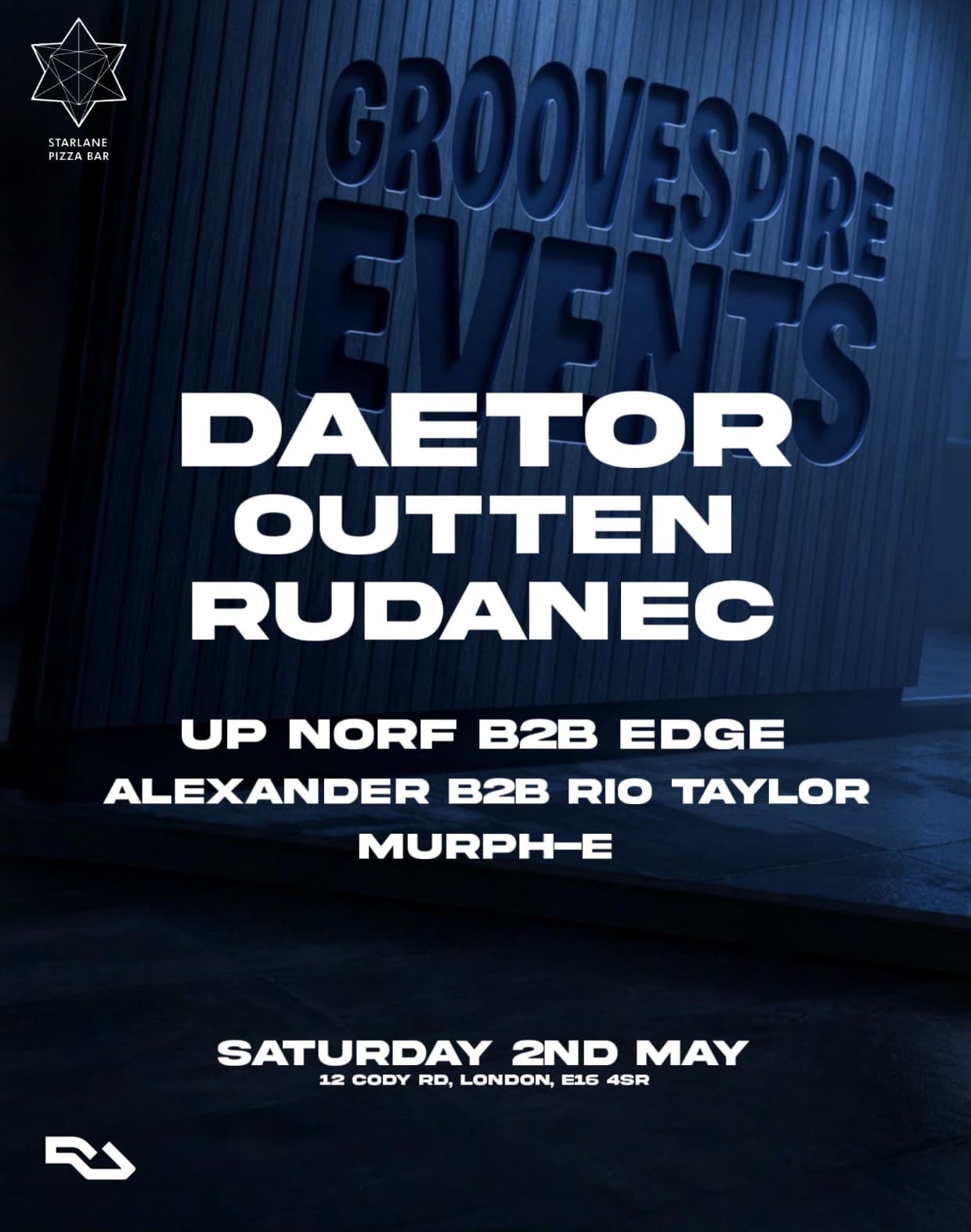Groovespire: Daetor, Outten, Rudanec, UpNorf, Edge, Murph-E, Alexander, Rio Taylor  at Starlane Pizza Bar