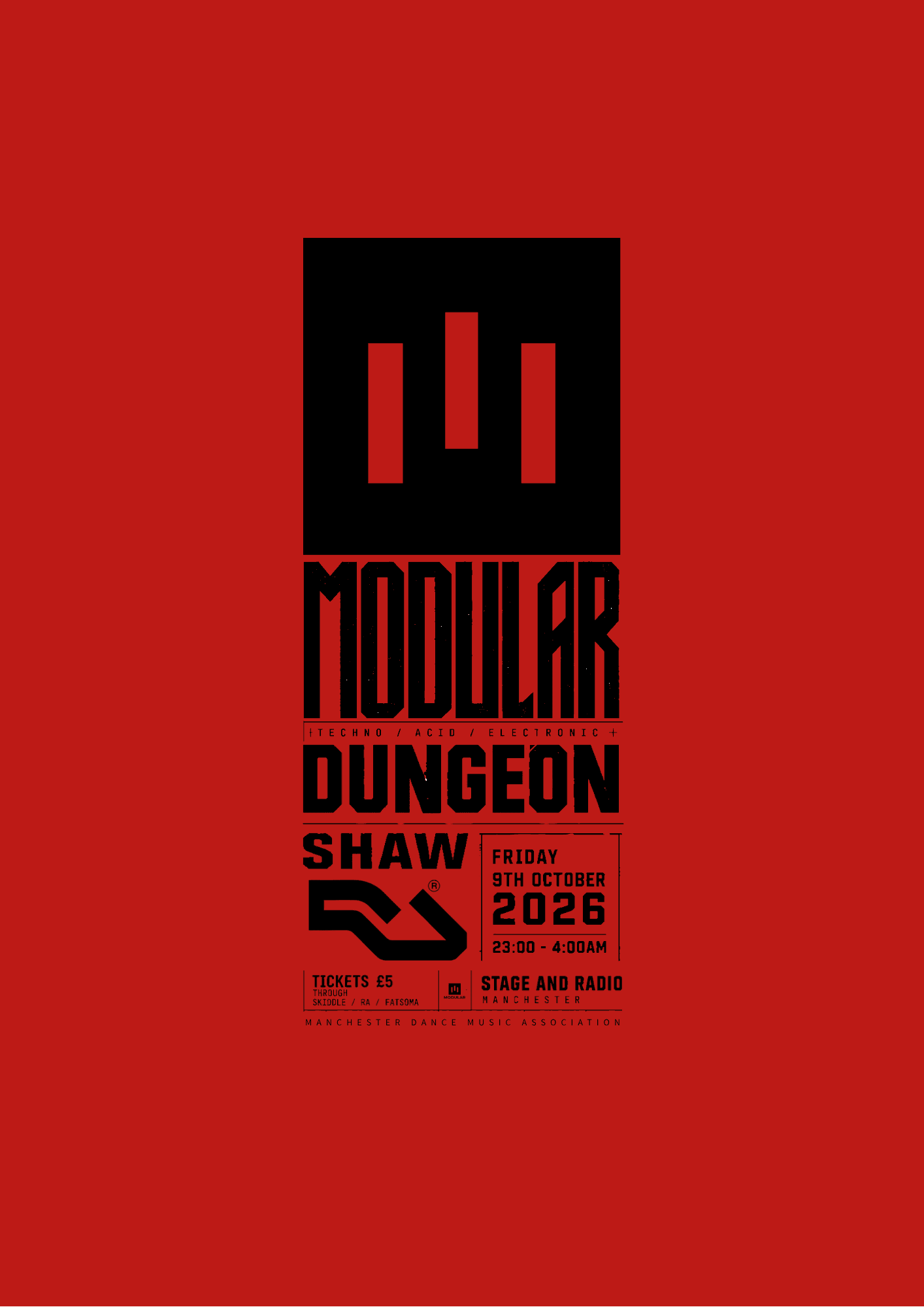 Modular: Techno / Acid / Electronic at Stage And Radio