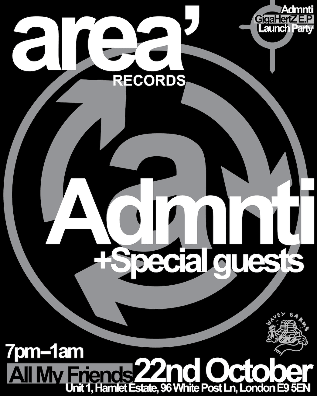 Area Records Launch - ADMNTi GigaHertZ EP