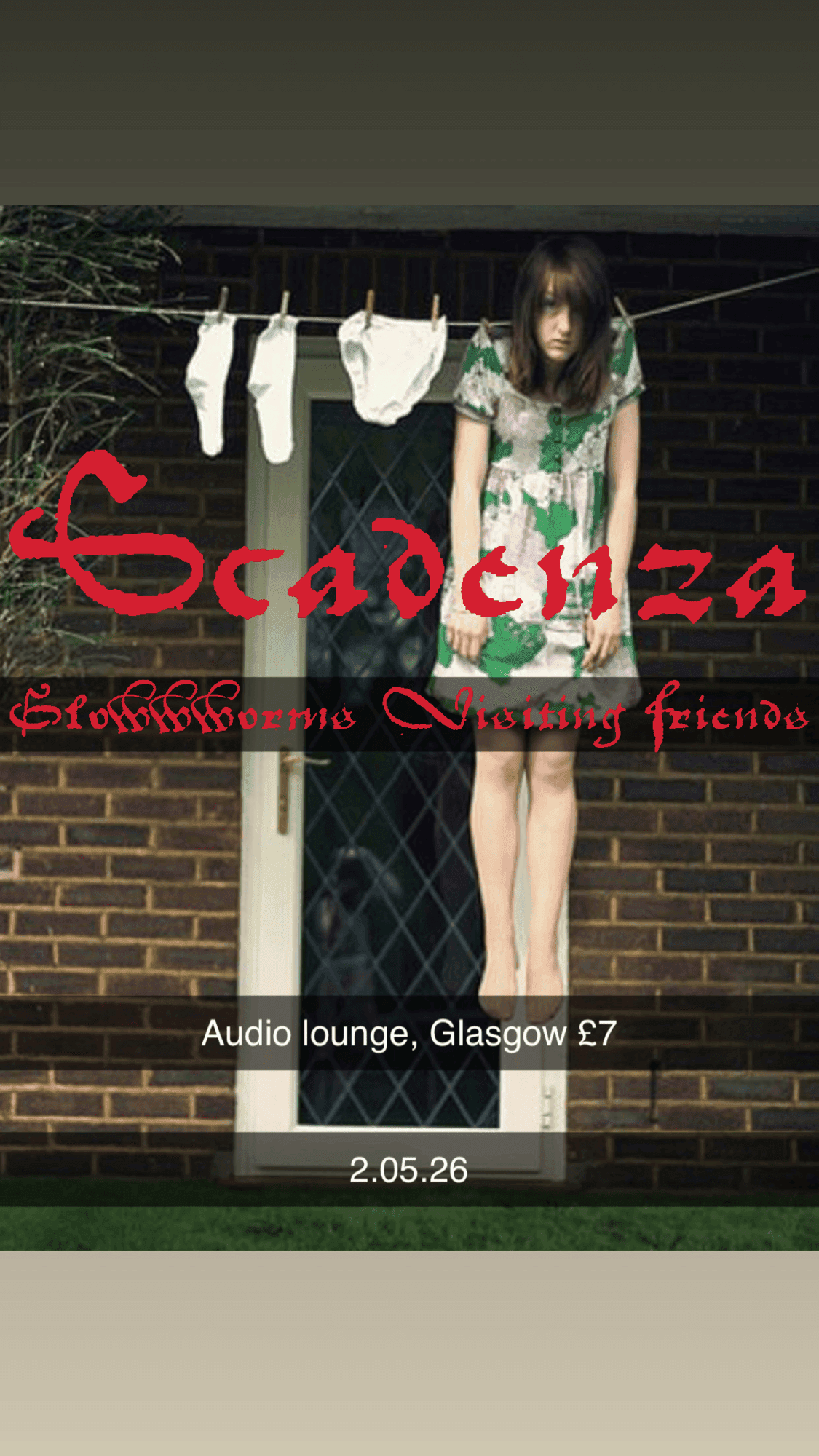 Scadenza, Glowwworms, Visiting Friends at The Audio Lounge