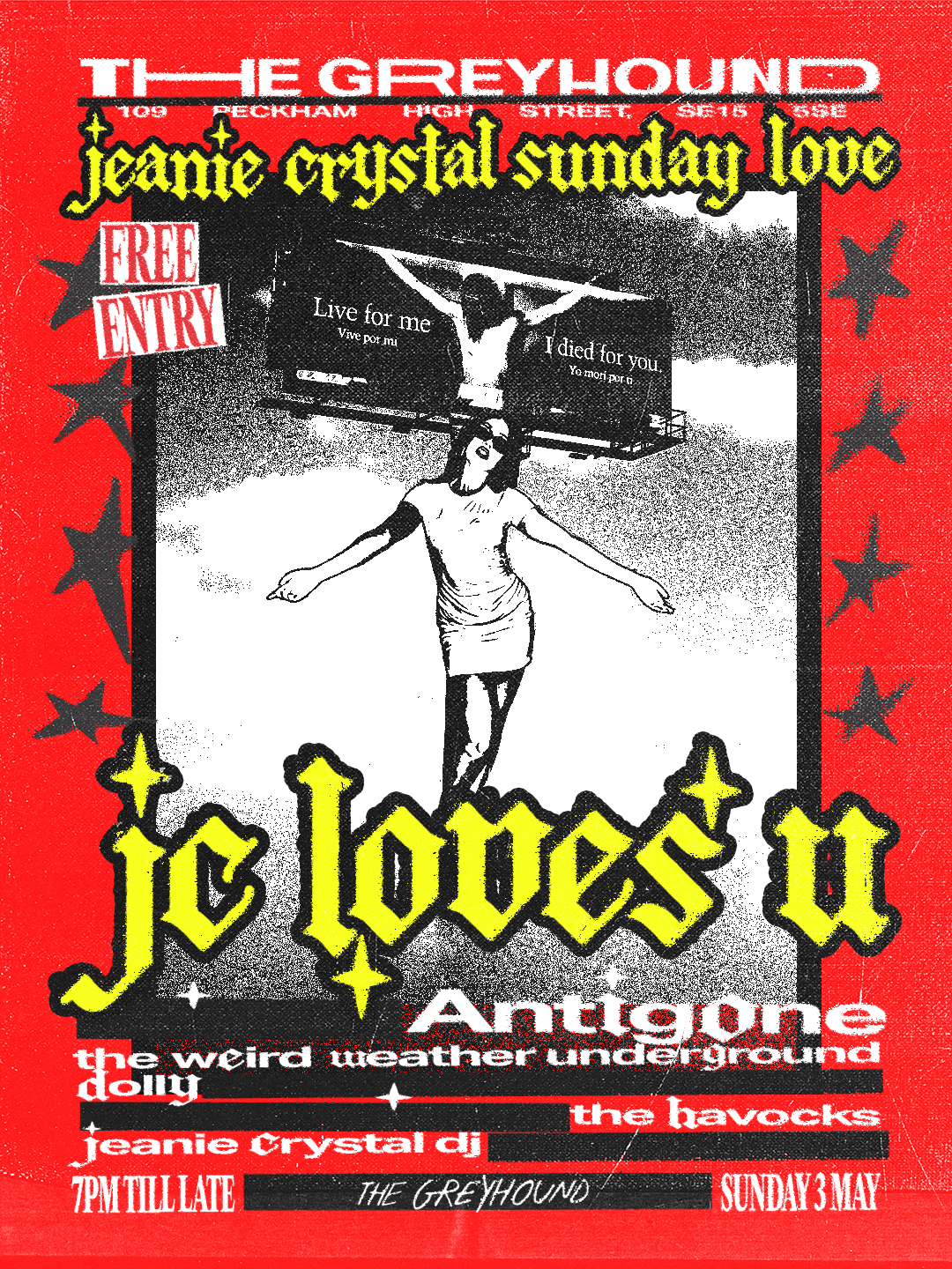 Jeanie Crystal & The Greyhound present: JC LOVES U: at The Greyhound