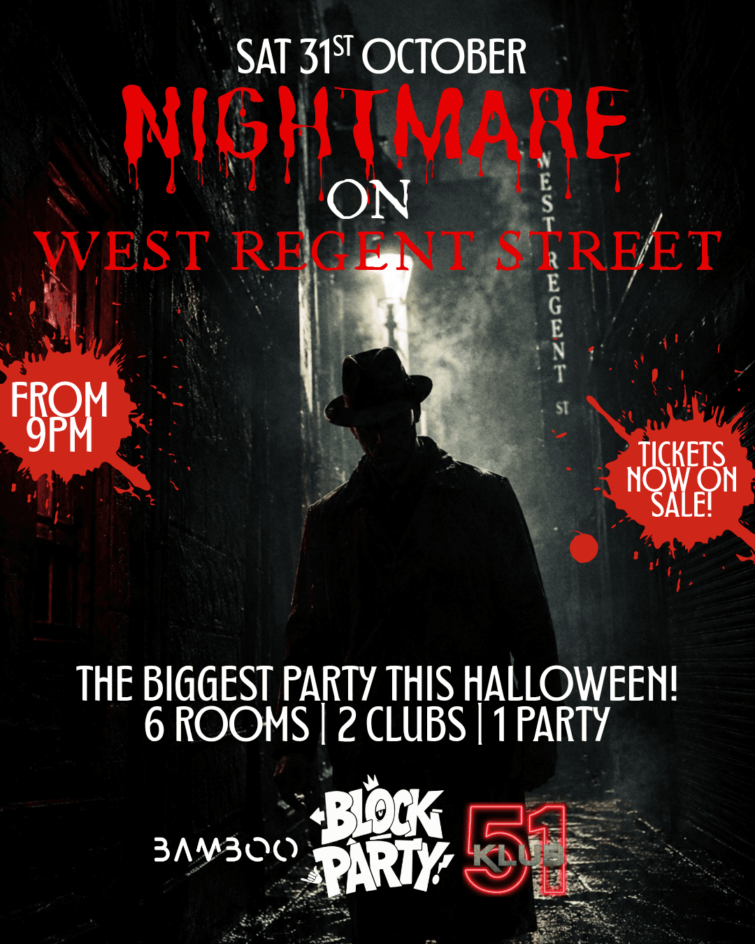 Upcoming event poster at Bamboo