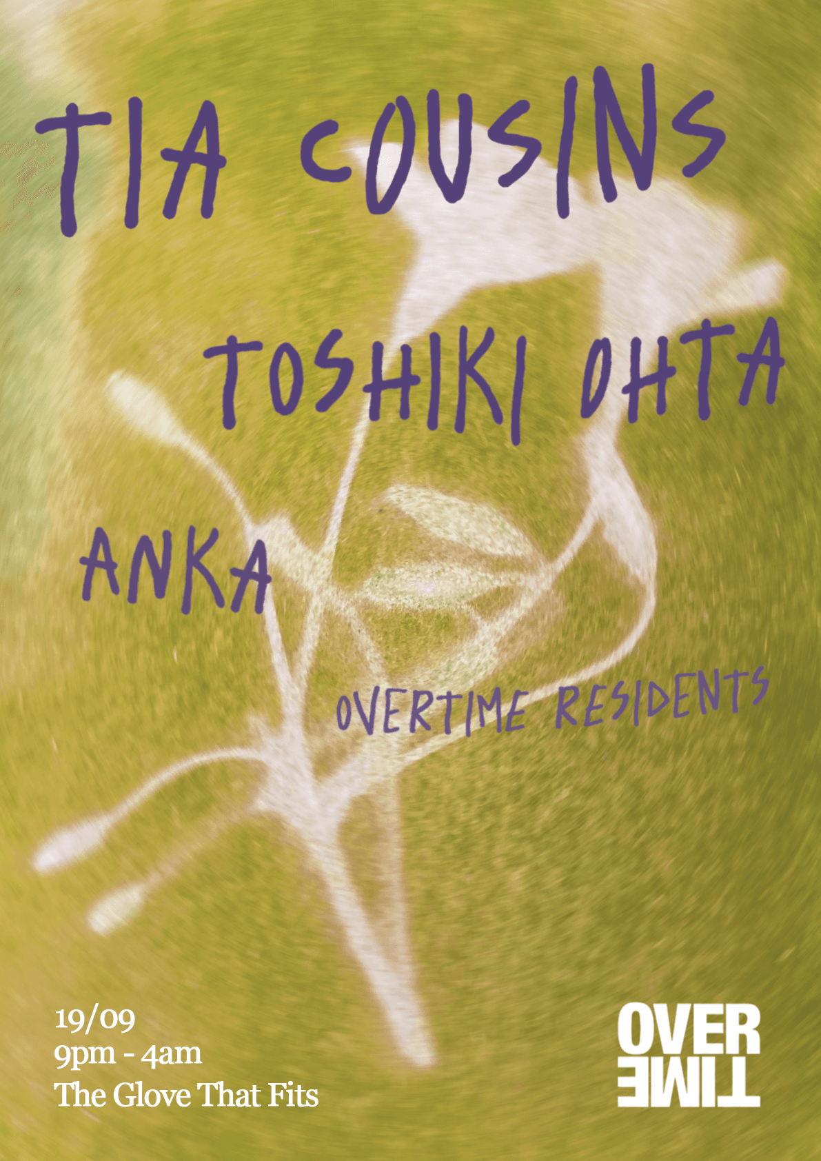 OverTime 4: Tia Cousins, Toshiki Ohta at The Glove That Fits