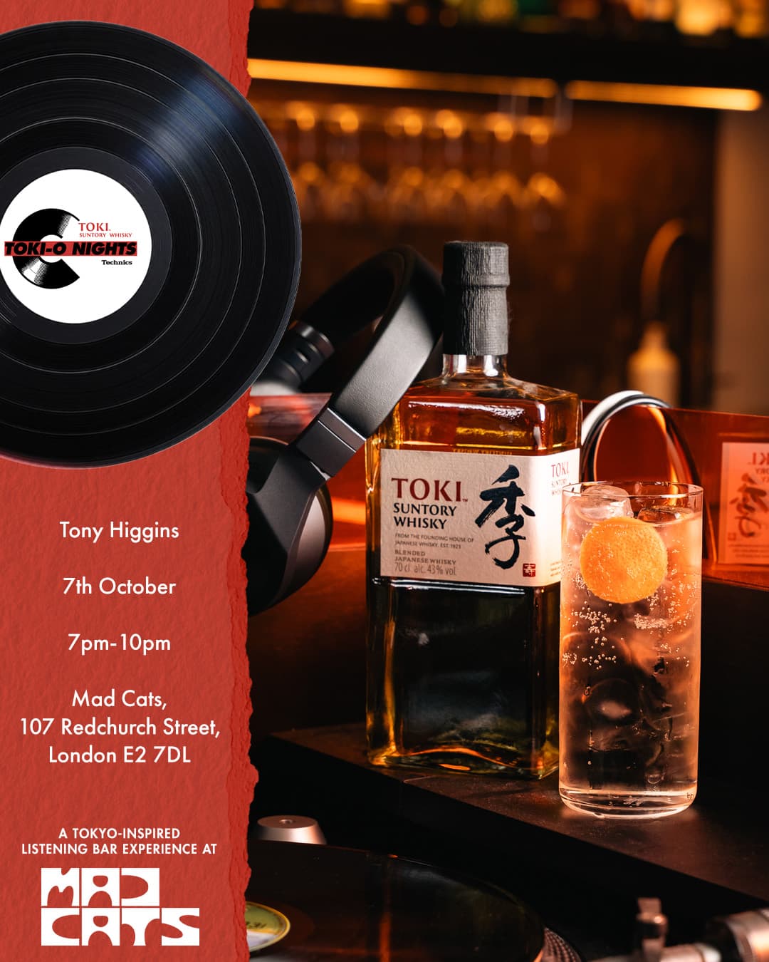 Toki-O Nights: Powered by Technics (Tony Higgins) at Mad Cats