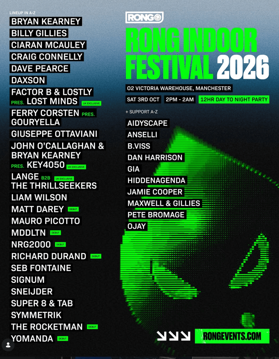 Rong Indoor Festival at O2 Victoria Warehouse