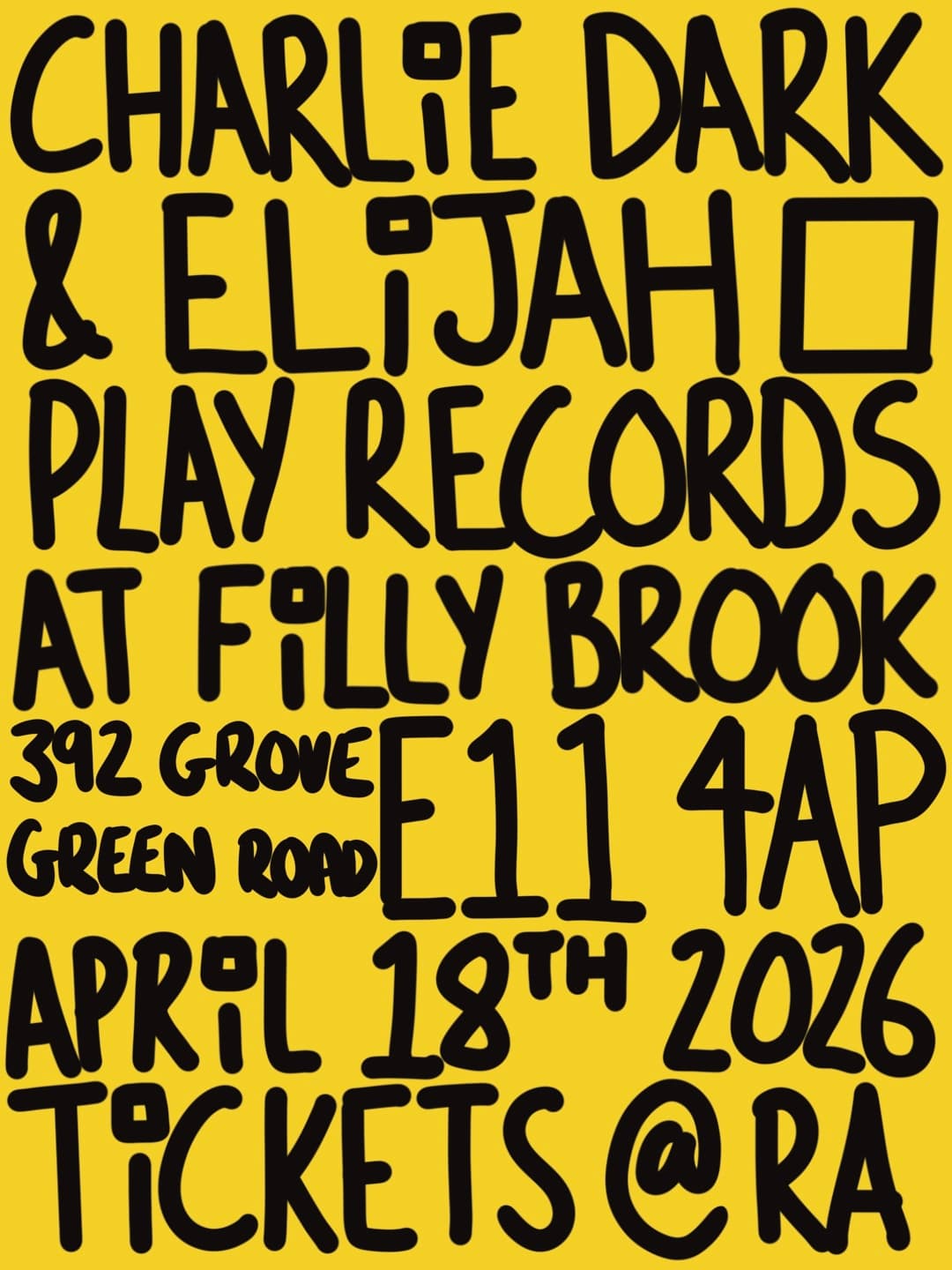 Charlie Dark & Elijah Play Records at Filly Brook