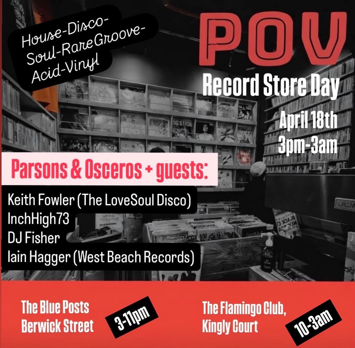 POV Record Store Day at Flamingo Club