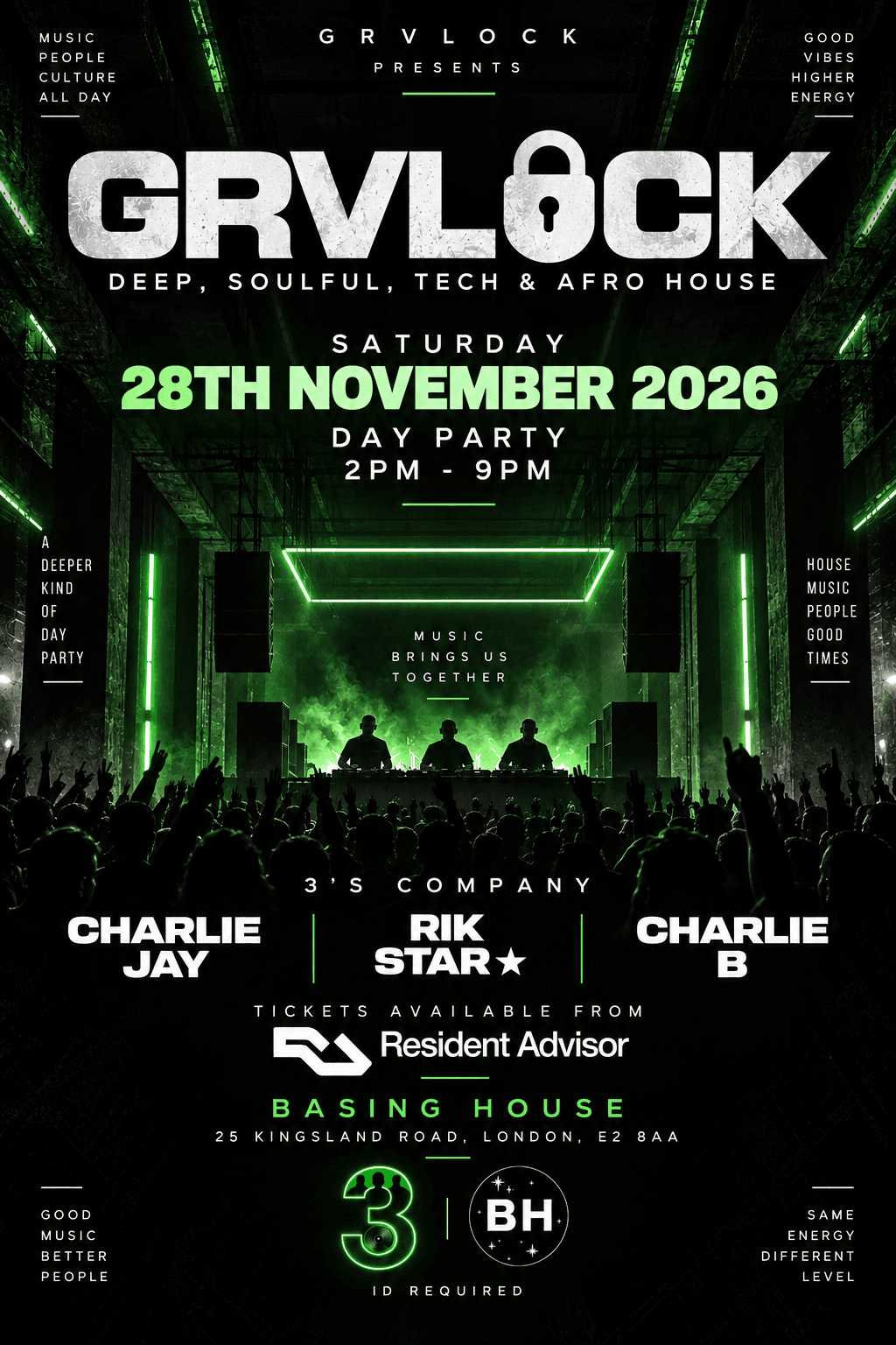 GRVLOCK presents: 3's Company at Basing House