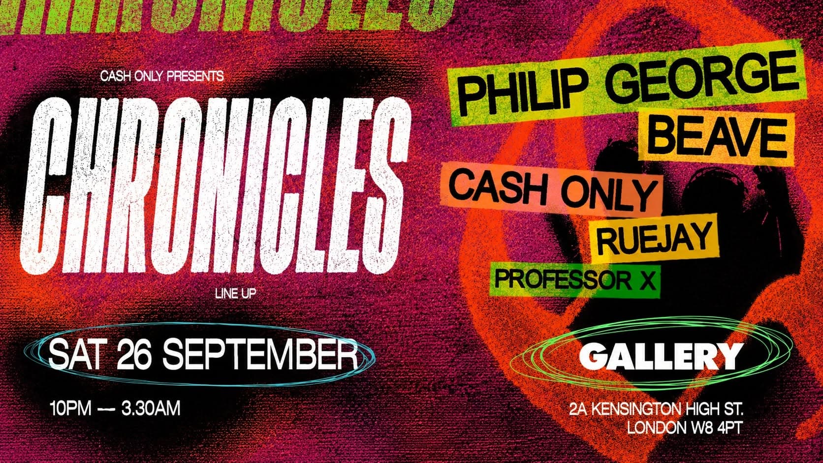 Cash Only presents: Chronicles at The Gallery