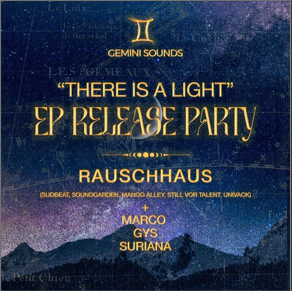 Gemini Sounds 'There Is A Light' EP Release Party at The Bunker @ The Rolling Stock