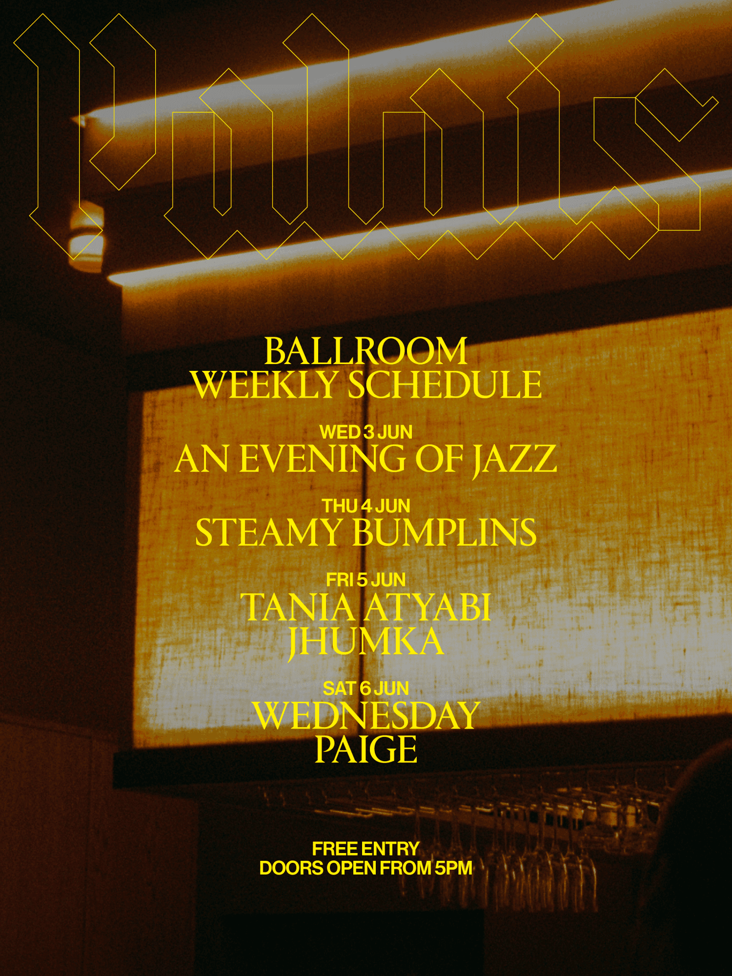 Ballroom at Palais: Tania Atyabi & Jhumka at Ballroom at Palais