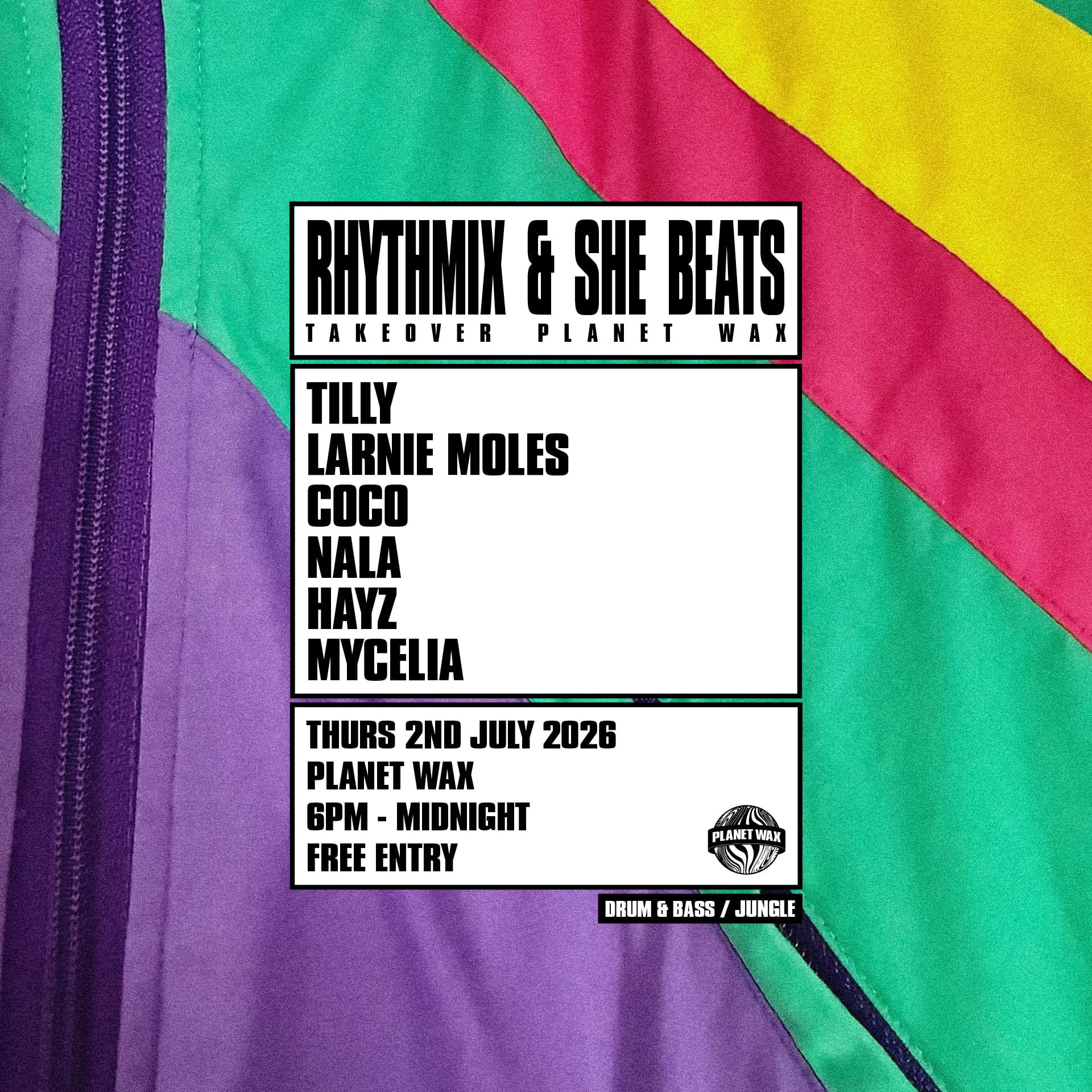 RHYTHMIX x SHE BEATS TAKEOVER at Planet Wax