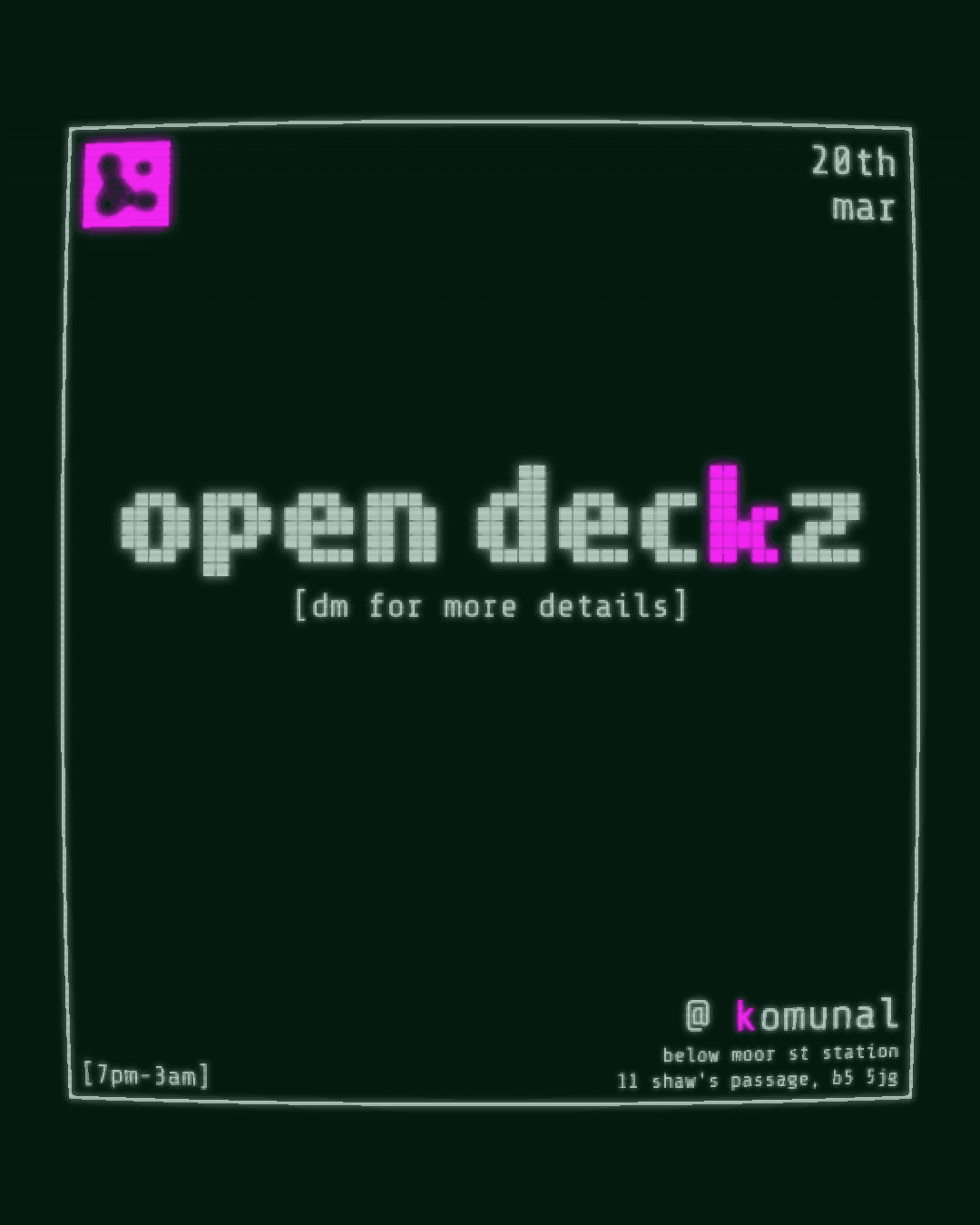open deckz at Komunal